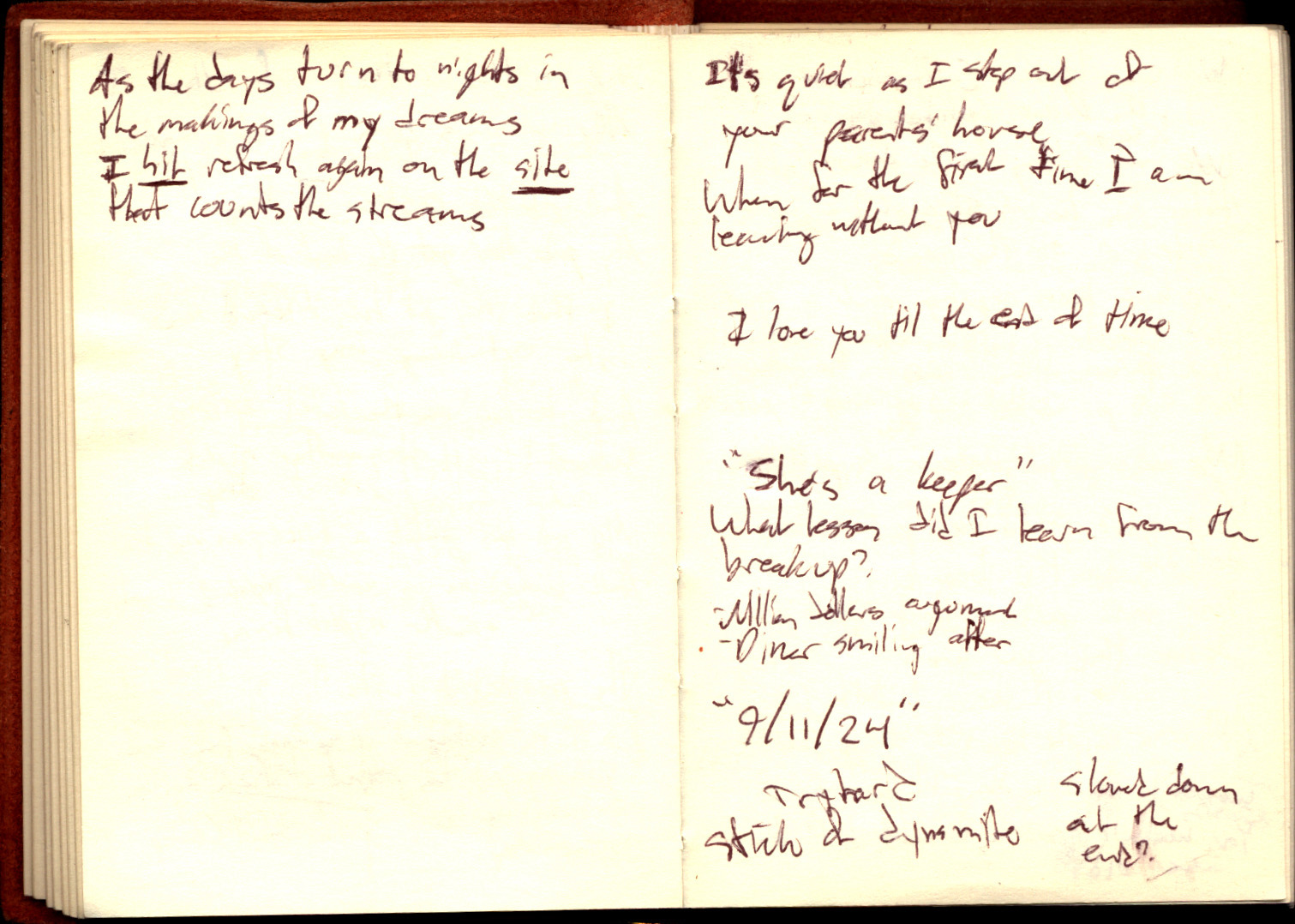 Nightlight Lyrics Sheet 18